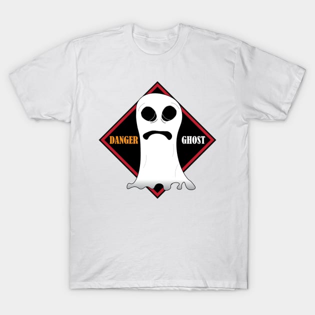 Danger Ghost T-Shirt by Mathew Graphic